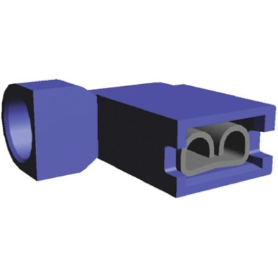TE Connectivity Ultra-Fast .187 Insulated Female Spade Connector, Flag Terminal, 4.75 x 0.51mm Tab Size, 1.3mm² to 2mm²