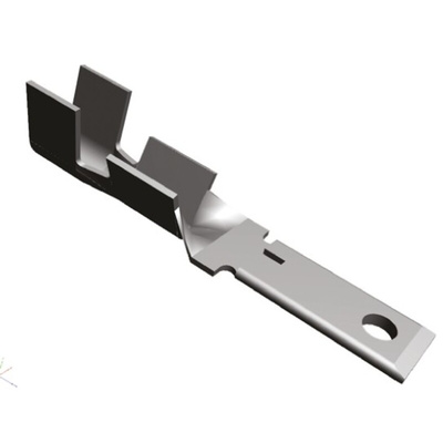TE Connectivity PRONER .110 Uninsulated Male Spade Connector, Tab, 2.79 x 0.51mm Tab Size