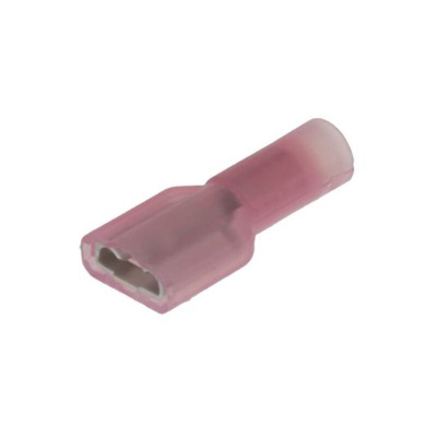 Molex InsulKrimp 19005 Red Insulated Female Spade Connector, Receptacle, 6.35 x 0.81mm Tab Size