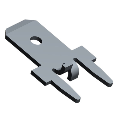 TE Connectivity FASTON .187 Uninsulated Male Spade Connector, PCB Receptacle, 4.75 x 0.51mm Tab Size
