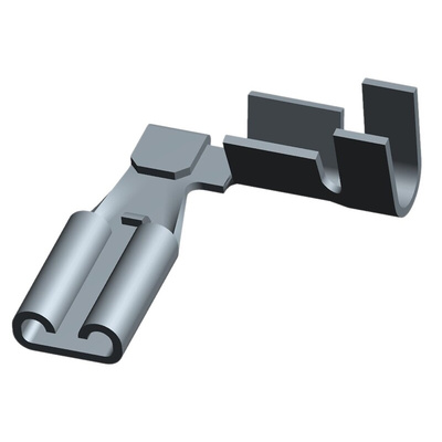 TE Connectivity FASTON .110 Uninsulated Female Spade Connector, Flag Terminal, 3.81 x 0.3mm Tab Size, 0.3mm² to 0.8mm²