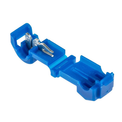 RS PRO T-Tap Wire Splice Connector, Blue, Insulated, Tin 18 → 14 AWG