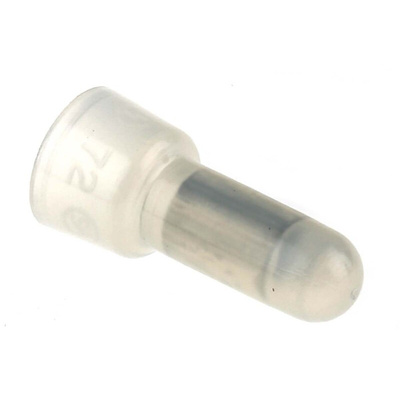 RS PRO Closed End Splice Connector, Clear, Insulated, Tin 0.5 → 1.5 mm²
