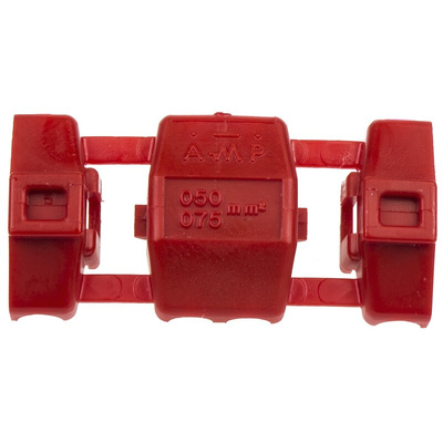 TE Connectivity Tap Splice Connector, Red, Insulated, Tin 20 → 18.5 AWG