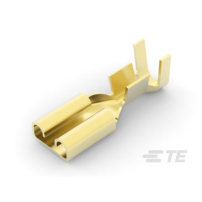 TE Connectivity FASTON .187 Uninsulated Female Spade Connector, Receptacle, 4.75 x 0.81mm Tab Size, 0.5mm² to 1.42mm²