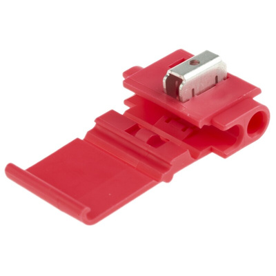 RS PRO Splice Connector, Red, Insulated, Tin 0.5 → 0.75 mm², 26 → 22 AWG