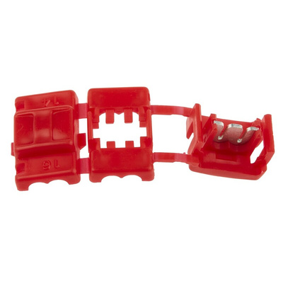RS PRO Splice Connector, Red, Insulated, Tin 1.5 → 2.5 mm², 16 → 14 AWG