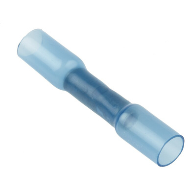 RS PRO Heat Shrink Splice Connector, Blue, Insulated 1.5 → 2.5 mm², 16 → 14 AWG