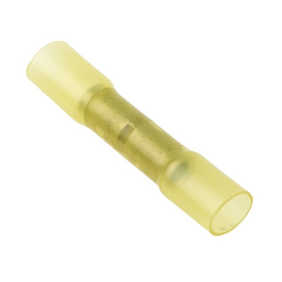 RS PRO Heat Shrink Splice Connector, Yellow, Insulated 12 → 10 AWG, 4 → 6 mm²