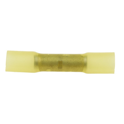 RS PRO Heat Shrink Splice Connector, Yellow, Insulated 12 → 10 AWG, 4 → 6 mm²