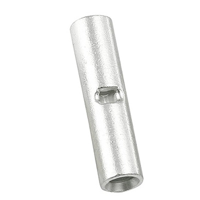RS PRO Butt Splice Splice Connector, Silver, Tin 0.5 → 1.5 mm², 22 → 16 AWG