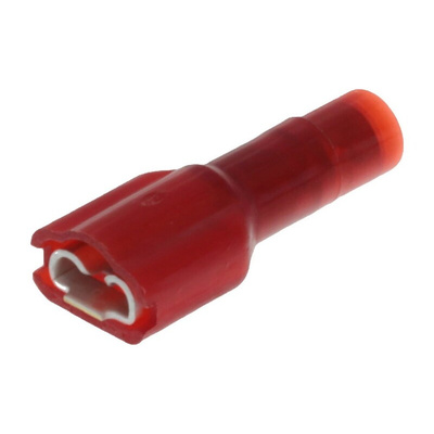 Molex Red Insulated Female Spade Connector, Receptacle, 0.81 x 4.75mm Tab Size