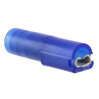 Molex 19002 Blue Insulated Female Spade Connector, Receptacle, 2.79 x 0.51mm Tab Size