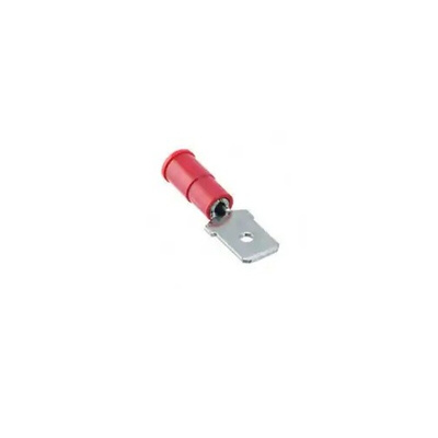 Molex 19023 Red Insulated Male Spade Connector, Tab, 6.35 x 0.81mm Tab Size