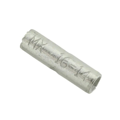 Molex, 19189 Butt Crimp Butt Splice Terminal, Tin 14 → 16 AWG