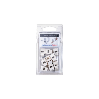 HellermannTyton, HelaCan Plus Mini Wire Splice Connector, White 0.5-2.5 mm
