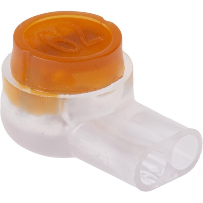 RS PRO Butt Splice Connector, Yellow, Insulated, Tin 26 → 19 AWG