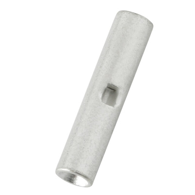 RS PRO Butt Splice Splice Connector, Silver, Tin 16 → 22 AWG
