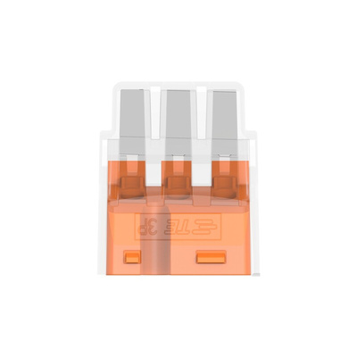 TE Connectivity, 2388553 Closed End Connector, Orange, Insulated, Copper 12 → 22 AWG