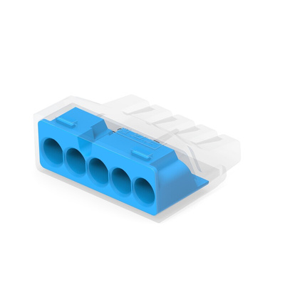TE Connectivity, 2388553 Closed End Connector, Blue, Insulated, Copper 12 → 22 AWG