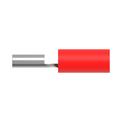 TE Connectivity, PIDG Receptacle Crimp Quick Disconnect Terminal, Red, Insulated, Tin 0.3 → 1.5 mm²