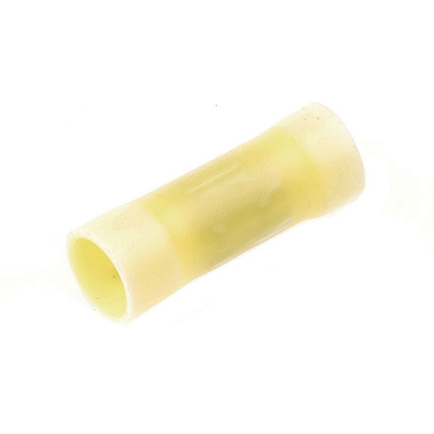TE Connectivity Parallel Wire Splice Connector, Yellow, Insulated, Tin 12 → 10 AWG