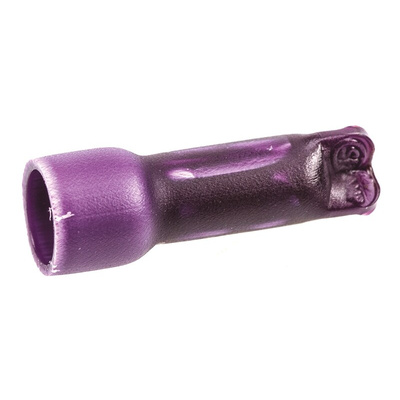 TE Connectivity Closed End Splice Connector, Purple, Insulated, Tin 22 → 14 AWG