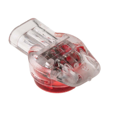 RS PRO Butt Splice Connector, Red, White, Insulated 26 → 19 AWG