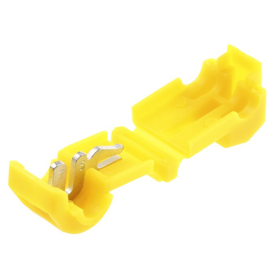 RS PRO T-Tap Splice Connector, Yellow, Insulated 12 AWG