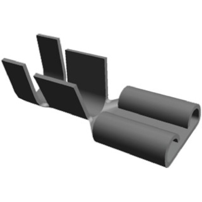 TE Connectivity FASTIN-FASTON .250 Uninsulated Female Spade Connector, Receptacle, 6.35 x 0.81mm Tab Size, 4mm² to 6mm²
