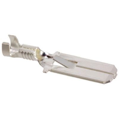 TE Connectivity FASTIN-FASTON .250 Uninsulated Male Spade Connector, Tab, 6.35 x 0.81mm Tab Size, 0.8mm² to 2mm²