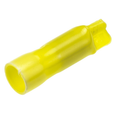 TE Connectivity, 308 Closed End Splice Connector, Yellow, Insulated, Tin 22 → 10 AWG