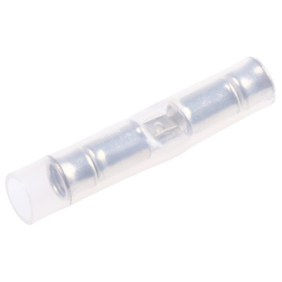 TE Connectivity, PIDG Butt Splice Connector, Natural, Insulated, Tin 24 → 20 AWG