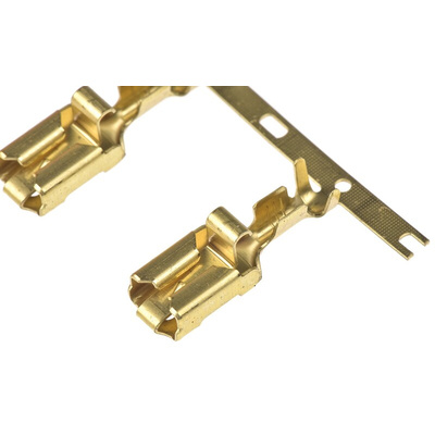 TE Connectivity Positive Lock .250 Mk I Uninsulated Female Spade Connector, Receptacle, 6.35 x 0.81mm Tab Size, 0.5mm²