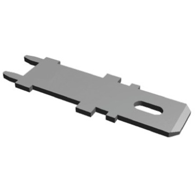 TE Connectivity FASTON .250 Uninsulated Male Spade Connector, PCB Tab, 6.35 x 0.81mm Tab Size