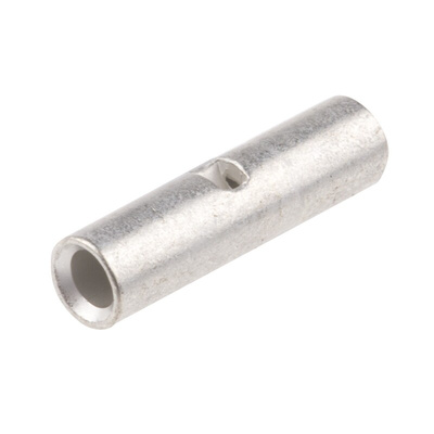RS PRO Butt Splice Splice Connector, Silver, Tin 16 → 14 AWG