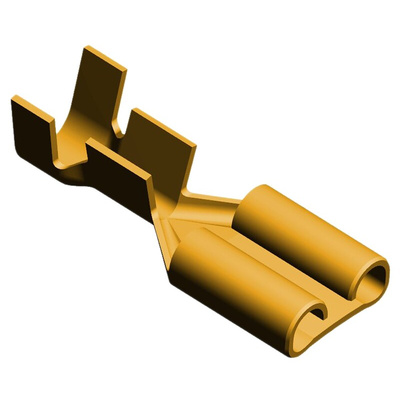 TE Connectivity FASTON .250 Uninsulated Female Spade Connector, Receptacle, 6.35 x 0.81mm Tab Size