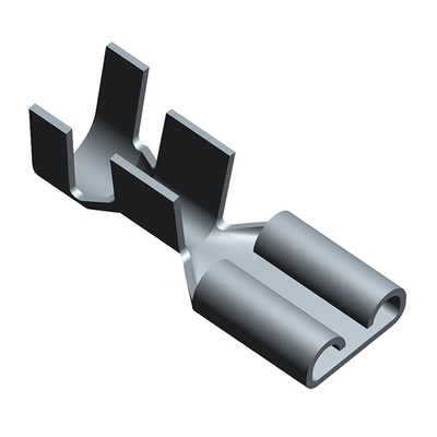 TE Connectivity FASTON .250 Uninsulated Female Spade Connector, Receptacle, 7.62 x 0.46mm Tab Size, 3mm² to 6mm²