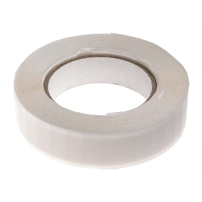 RS PRO White Foam Tape, 25mm x 12mm, 0.8mm Thick