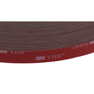 3M GPH-110GF, VHB™ Grey Foam Tape, 12mm x 33m, 1.1mm Thick
