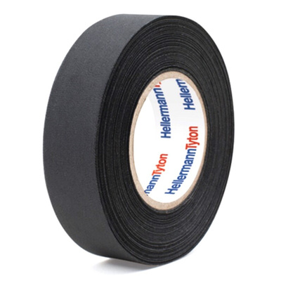 HellermannTyton PROTECT180 Black PET Electrical Tape, 19mm x 25m