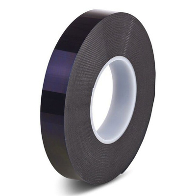 Hi-Bond HPS 040B Black Foam Tape, 25mm x 33m, 0.4mm Thick