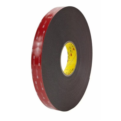 3M 5952F, VHB™ Black Foam Tape, 19mm x 11m, 1.1mm Thick
