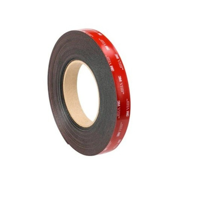 3M 5962F, VHB™ Black Foam Tape, 25mm x 33m, 1.6mm Thick