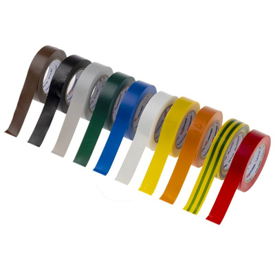 HellermannTyton HelaTape Flex Assorted PVC Electrical Tape, 15mm x 10m