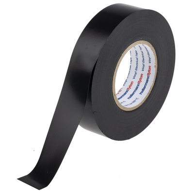 HellermannTyton HelaTape Flex Black Electrical Tape, 19mm x 20m