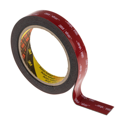 3M 5952F, VHB™ Black Foam Tape, 19mm x 3m, 1.1mm Thick
