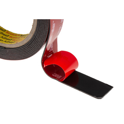 3M 5952F, VHB™ Black Foam Tape, 19mm x 3m, 1.1mm Thick