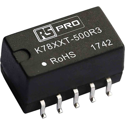 RS PRO Surface Mount Switching Regulator, 9V dc Output Voltage, 12 → 36V dc Input Voltage, 500mA Output Current