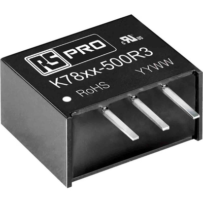 RS PRO PCB Mount Switching Regulator, 5V dc Output Voltage, 6.5 → 36V dc Input Voltage, 500mA Output Current
